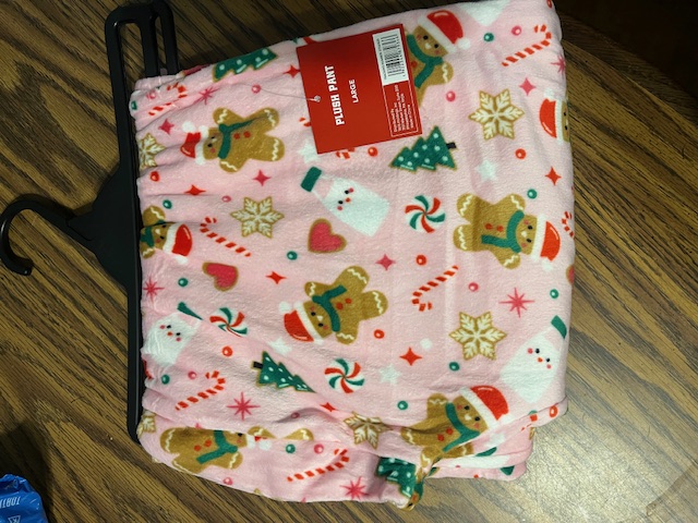 Gingerbread plush pants size large.jpeg